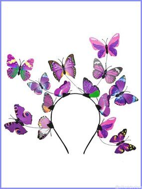 Butterfly Fascinator Headband Headpiece for Women Party